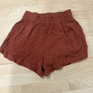 Abercrombie and Fitch Women's Rust Shorts